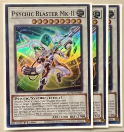 Yugioh! 3x Psychic Blaster Mk-II DUAD-EN040 Super Rare 1st Ed NM - Image 1