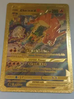 Pokemon Gold Foil Card Lot of 10 Charizard Near Mint (Pokemon TCG) Charizard Lot - Image 3