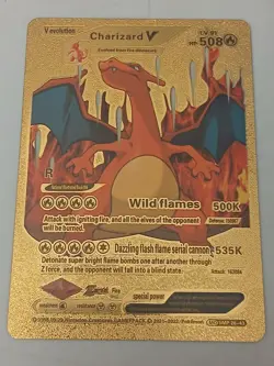 Pokemon Gold Foil Card Lot of 10 Charizard Near Mint (Pokemon TCG) Charizard Lot - Image 5