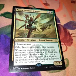 Amzu Swarm's Hunger Gathering Mtg Cluedo Card Game Used - Image 1