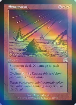 Magic the Gathering Starstorm Foil English Red Card - Image 1