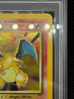 Pokemon Card English 1999 Base Set Charizard 4/102 4 #4 Glurak リサートン PSA 7 NM - Image 5