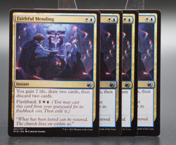 Magic The Gathering MTG Faithful Mending 4x - Image 1