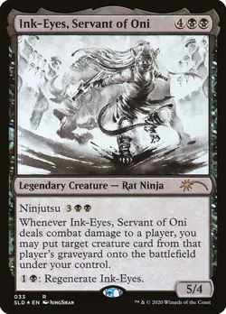 MTG Ink Eyes Demon Servant Foil Secret Lair English Version Used - Image 1