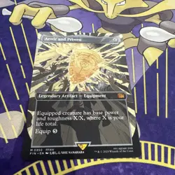 MTG - Aettir and Priwen *Borderless* Final Fantasy Set N/M none foil - Image 2