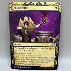 MTG RARE Village Rites - Full Art - Instant - 035/063 - STA - Image 1