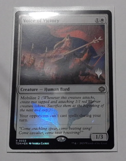 Mtg - Voice Of Victory *Foil Promo* #ZN-332 - Image 1