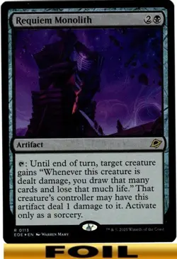 1x - Requiem Monolith - FOIL - Edge of Eternities - NM MTG - Image 1