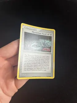 Mysterious Fossil 85/108 LP Stamped Pokemon Reverse Holo EX Power Keepers - Image 3