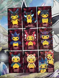 Pokemon Pikachu Poncho Team Rocket Peru Exclusive Set - Image 1