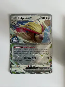 2023 Pokemon SV Obsidian Flames Pidgeot ex Great Ball League Winner #164/197 - Image 1