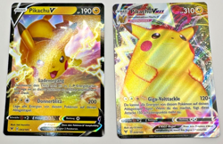 Pokemon Karte TCG Pikachu VMAX 043+044/185 Farbenschock Holo Deutsch NM - Image 1