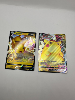 Pokemon Karte TCG Pikachu VMAX 043+044/185 Farbenschock Holo Deutsch NM - Image 2