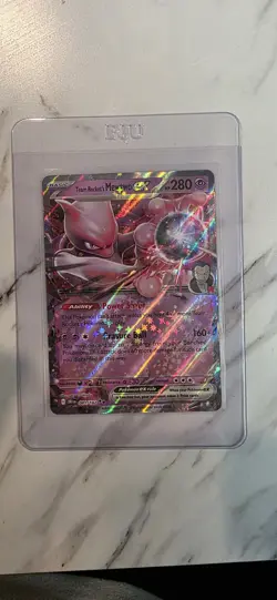 2025 Pokemon Scarlet & Violet Destined Rivals Team Rockets Mewtwo EX 81/182 NM/M - Image 1