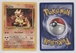 Magmar Pokemon Base Set #36 1999 00ma - Image 3