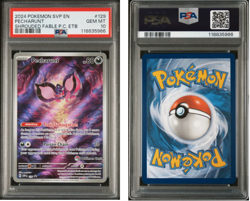 Pokemon SHROUDED FABLE POKEMON CENTER Stamp EN-SV #129 PECHARUNT Stamped PSA 10 - Image 1