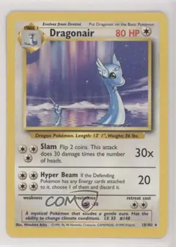 Dragonair Pokemon Base Set #18 1999 00ma - Image 1