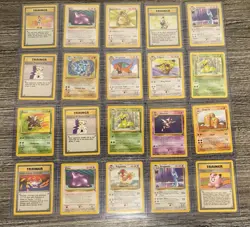 Pokemon Vintage WoTC Mixed Lot of 20 Cards All Rare Most Non Holo Good Condition - Image 1