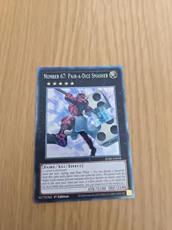 Yugioh Number 67: Pair A Dice Smasher JUSH-EN058 COLLECTORS RARE - Image 1
