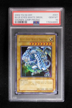 PSA 10 YuGiOh Blue-Eyes White Dragon JMP-001 Ultra Rare English Jump Promo 2002 - Image 1