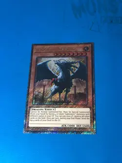 YUGIOH Platinum Secret Rare Judgment Dragon RA03-EN196 1st Edition - Image 1