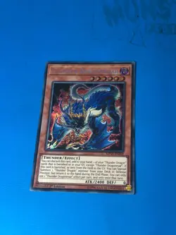 YUGIOH Secret Rare Thunder Dragonroar MP19-EN169 1st Edition - Image 1