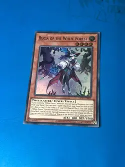 YUGIOH Super Rare Rucia Of The White Forest OP27-EN009 - Image 1