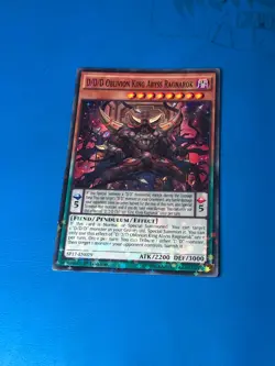 YUGIOH Starfoil D/D/D Oblivion King Abyss Ragnarok SP17-EN029 1st Edition - Image 1