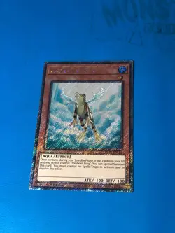 YUGIOH Platinum Secret Rare Treeborn Frog RA03-EN161 1st Edition - Image 1