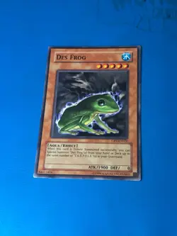 YUGIOH Common Des Frog CRV-EN026 - Image 1