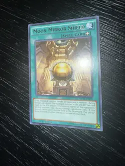 YUGIOH TCG MOON MIRROR SHIELD MP16-EN039 RARE 1ST EDITION NM - Image 1