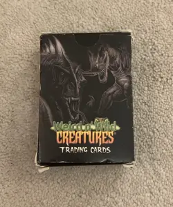 Weird N Wild Creatures Trading Card - Lot Of 90+ Cards & Card Box - Image 2