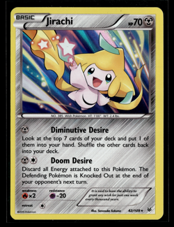 Jirachi 42/108 Holo Rare Pokemon Card XY Roaring Skies LP - Image 1