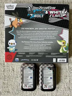 LOT Pokemon Card TCG Black Bolt White Flare Poster Collection Mini Tins Sealed - Image 3