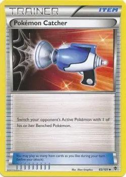 Pokemon Catcher - 83/101 - Pokemon Plasma Blast Black & White Card LP - Image 1