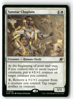 Sunstar Chaplain Edge of Eternities Regular MTG NM MAGIC - Image 1