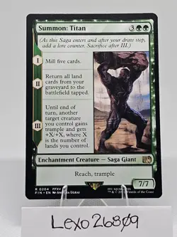 Summon: Titan / Final Fantasy MTG / NON-FOIL - Image 1
