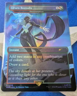 Ororo Borealis MTG Marvel Secret Lair NM Foil Unplayed SLD Storm Manamorphase - Image 1