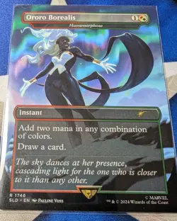 Ororo Borealis MTG Marvel Secret Lair NM NonFoil Unplayed SLD Storm Manamorphase - Image 1