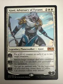 MTG Ajani, Adversary of Tyrants Core Set Mythic Rare #3 Mint - Image 1