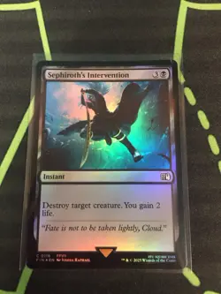 MTG Magic The Gathering Sephiroth’s Intervention Foil FIN Black Final Fantasy - Image 1