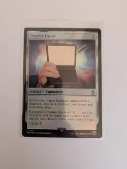 MtG Doctor Who Psychic Paper Magic Gathering - Image 1