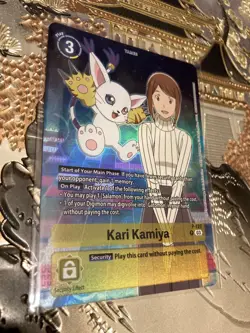 Digimon Card Game Kari Kamiya Alternate Art Foil P-127 Adventure 02 - Image 1