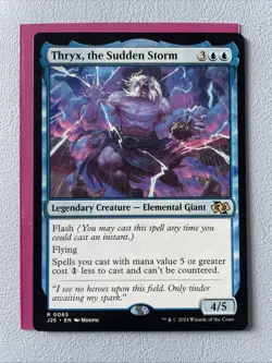 MTG Thryx, the Sudden Storm ** Foundations Jumpstart ** English (Anime) NM - Image 1