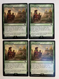 4x Mtg Lord Of The Rings Many Partings NM Magic The Gathering - Image 1