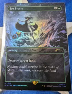 Ice Storm MTG Marvel Secret Lair NM Foil Unplayed SLD Storm - Image 1