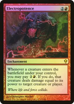 MTG Electropotence FOIL NM Zendikar ZEN English Magic Gathering card - Image 1