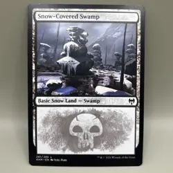 MTG Snow-Covered Swamp #281 (NM) Kaldheim KHM Magic - Image 1
