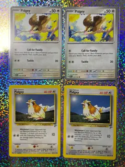 Pokemon TCG Regular: Base Set 2 86/130 Pidgey; 151 Set 016/165 Pidgey - Image 1