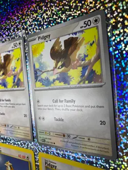 Pokemon TCG Regular: Base Set 2 86/130 Pidgey; 151 Set 016/165 Pidgey - Image 3